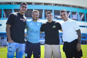 Lautaro Martínez, Musso y Acuña, en Racing; sus mensajes