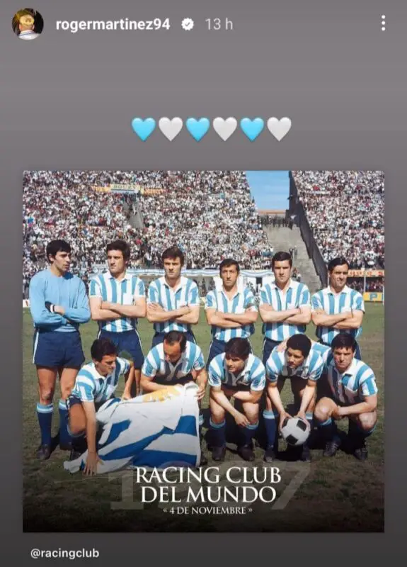 Racing Milito aniversario Intercontinental