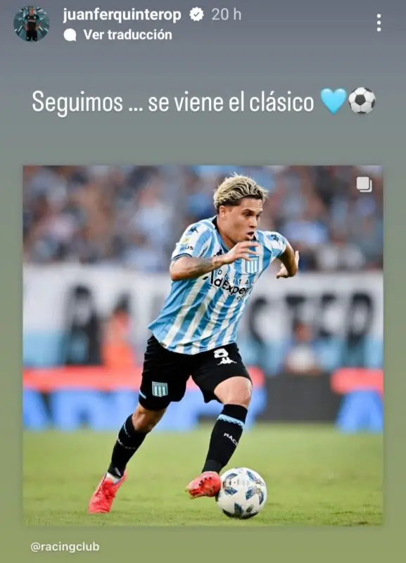 Racing Independiente Juanfer Quintero