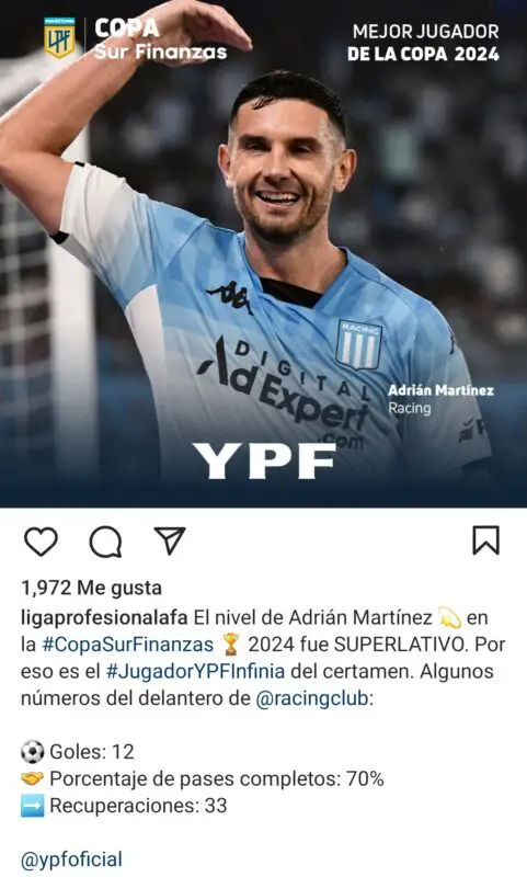 Racing Maravilla Martínez Liga