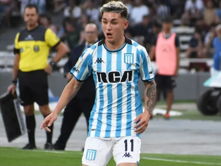 Matías Acevedo en Racing debuto con Talleres