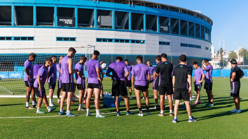 La formación de Racing con Colo Colo en el amistoso