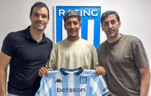 El juvenil que firmó primer contrato con Racing