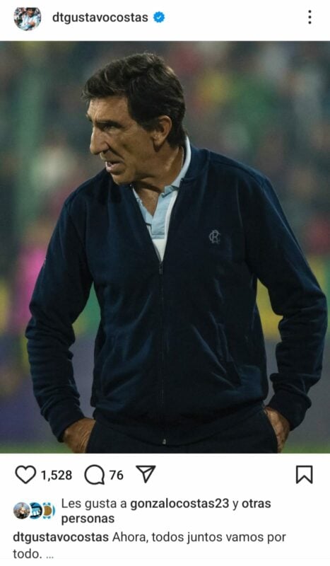 Racing Costas mensaje