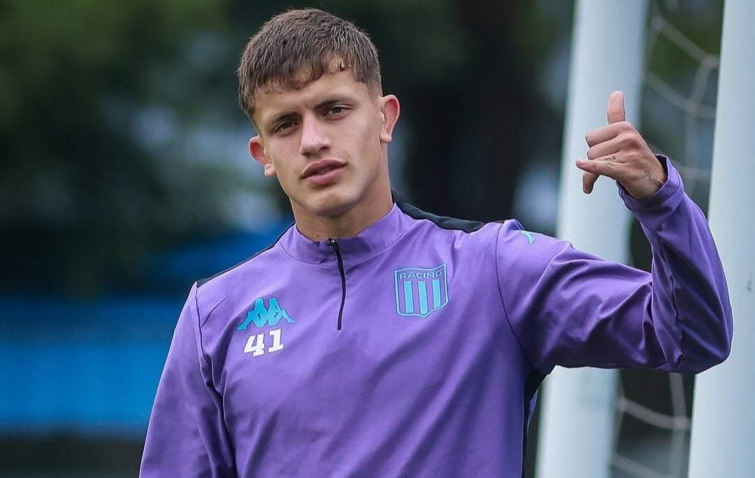 Degregorio en la Formación de Racing con Estudiantes