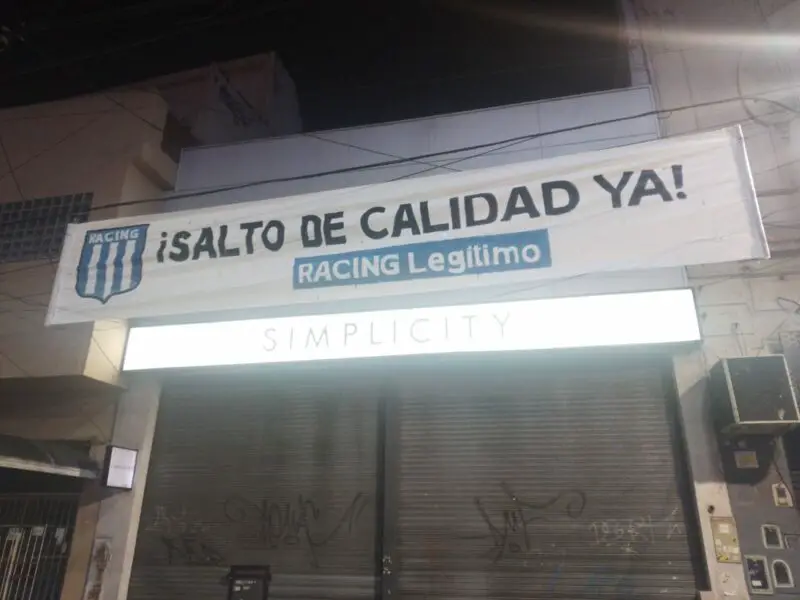 Racing pasacalles Milito