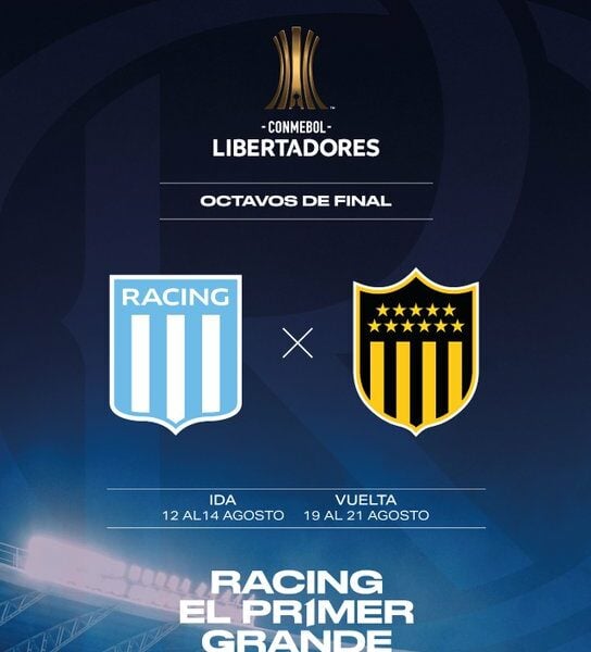 Racing con Peñarol: así llega el rival de octavos de Libertadores
