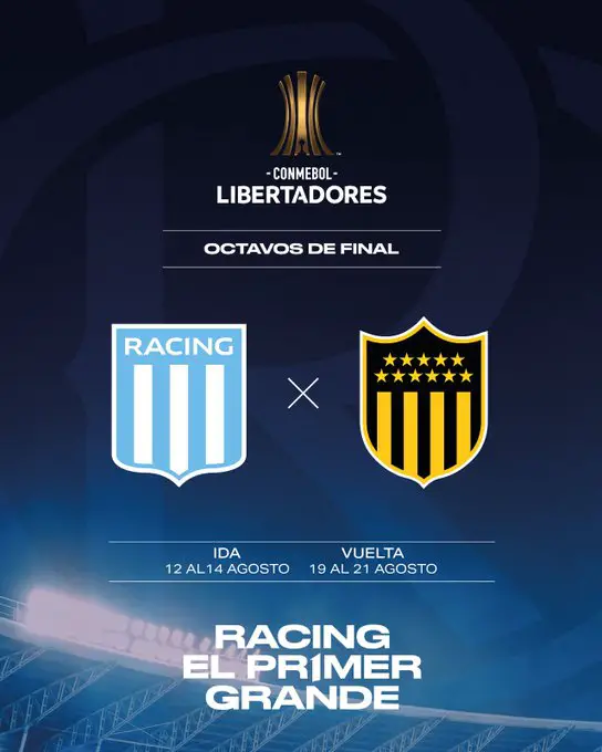 Racing contra Peñarol con hinchas