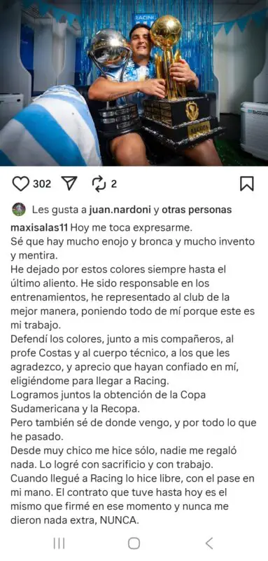 Racing Salas River