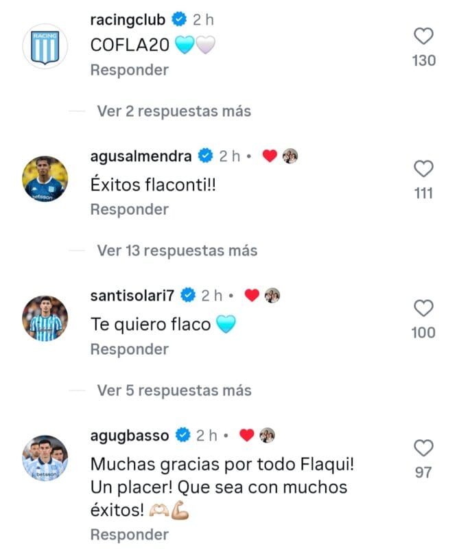 Racing Conti despedida