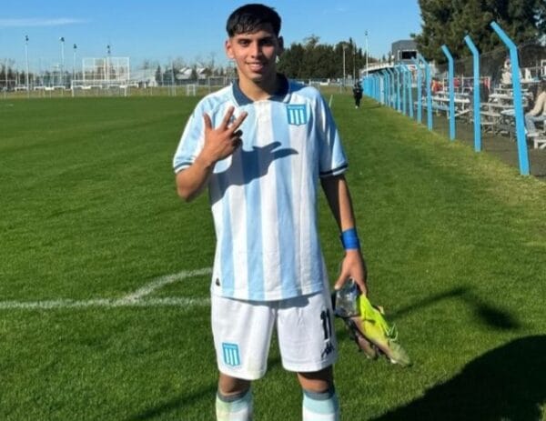 Conocé al juvenil de Racing que metió un triplete