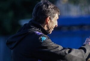 La formación que probó Costas en la práctica de Racing