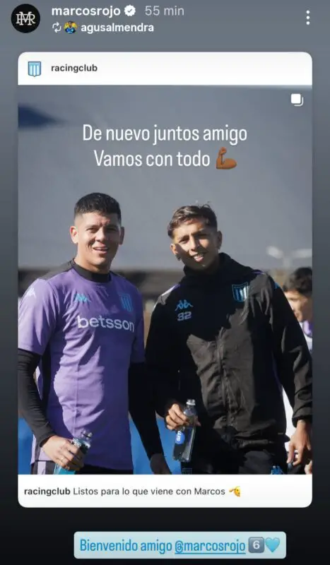 Racing Rojo Almendra Boca