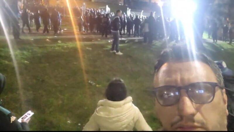 Racing hinchas Uruguay