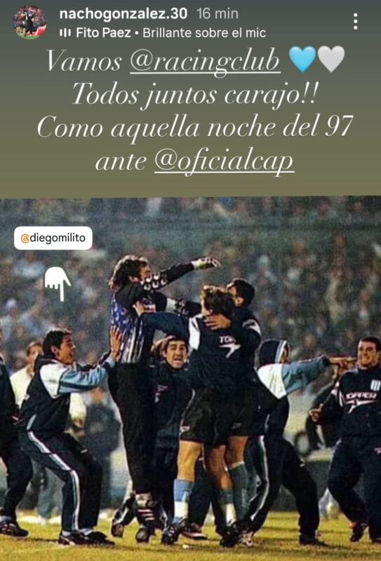 Racing Peñarol serie Copa