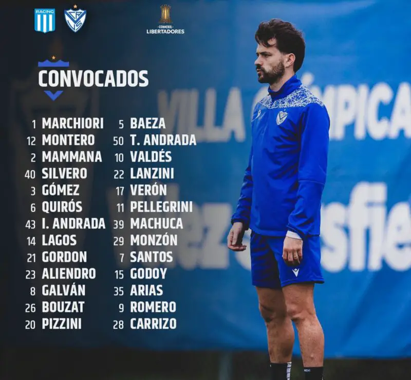 Racing contra Vélez Libertadores