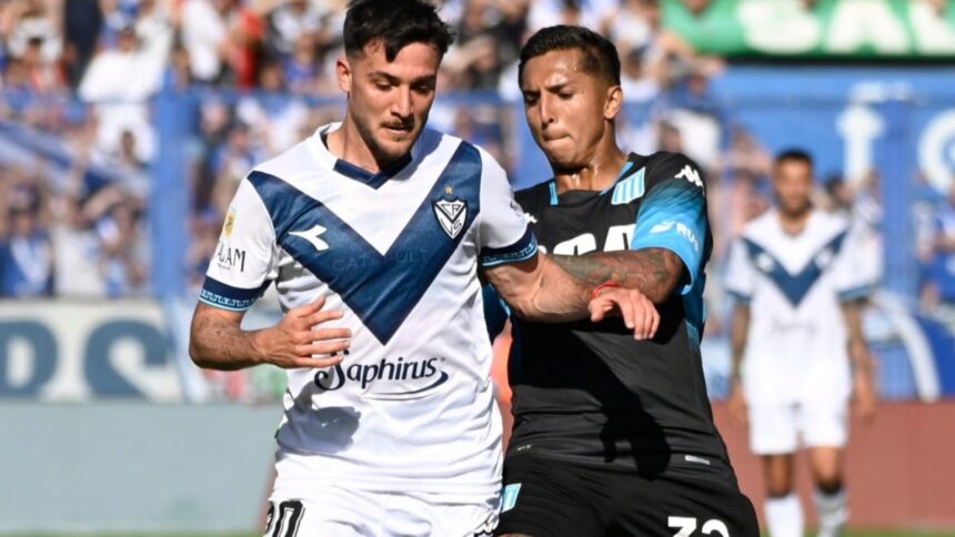 Almendra es una fija en la formación de Racing con Vélez