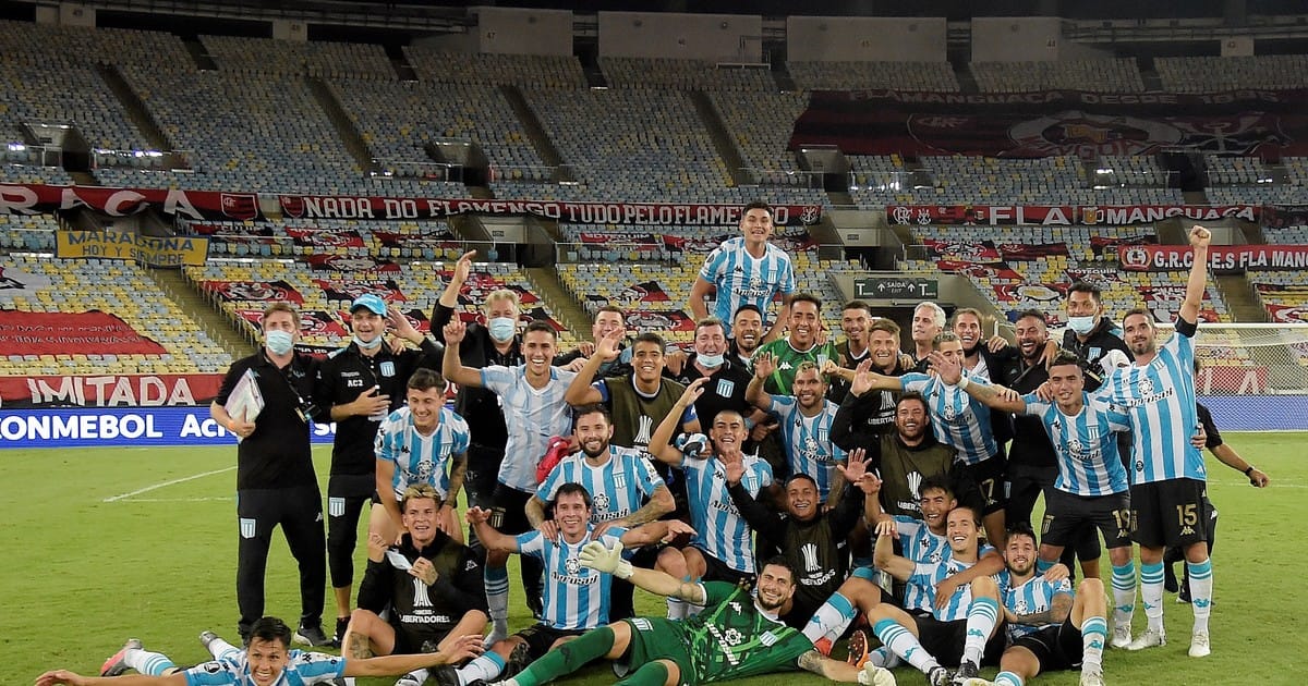 Formación de Racing con Flamengo en Copa Libertadores