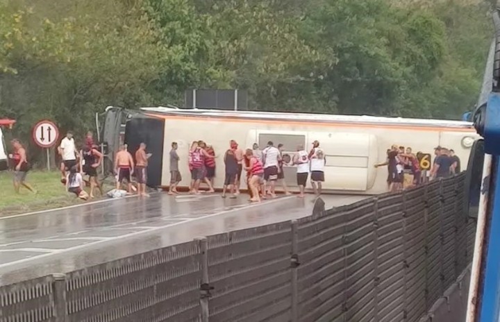 Accidente de Flamengo hinchas