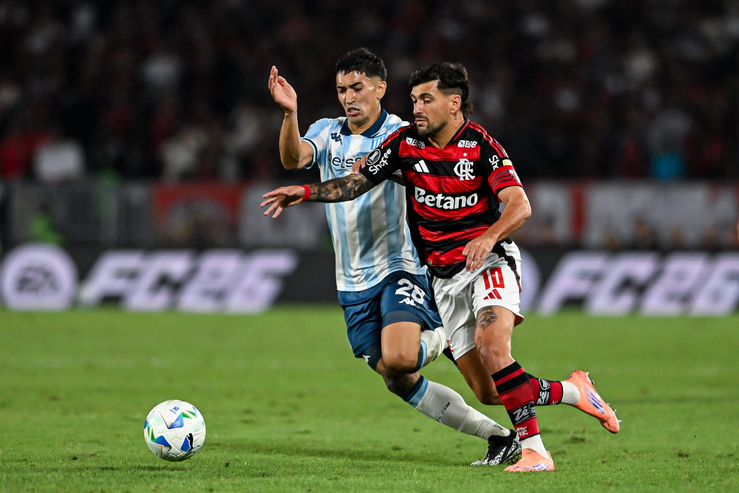 el uno x uno de Racing con Flamengo por la Copa Libertadores