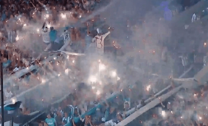 Racing Banfield hinchas