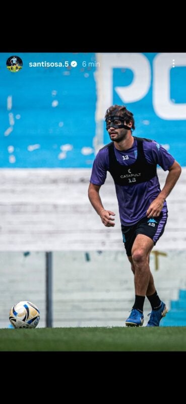 Sosa en la previa de Racing contra River