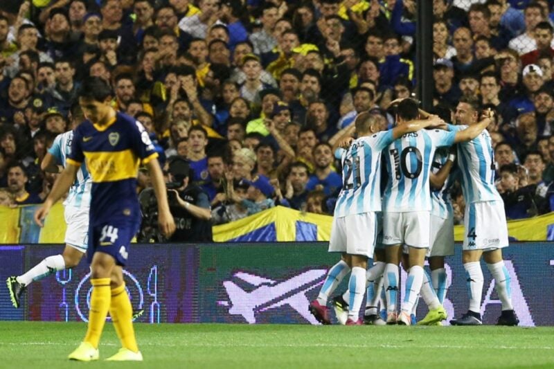 Racing con Boca Zaracho Bombonera