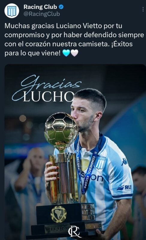 Mercado de pases Vietto Racing