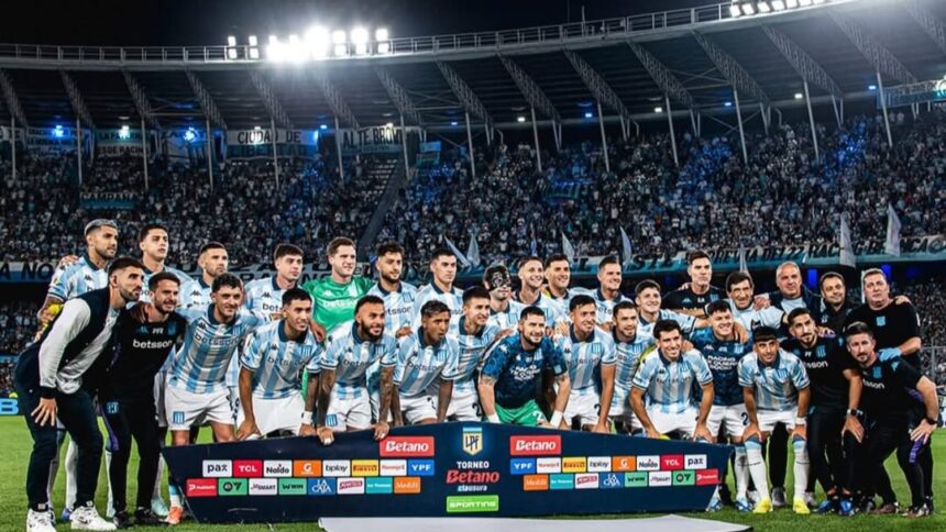 Racing con Boca Toto Fernández