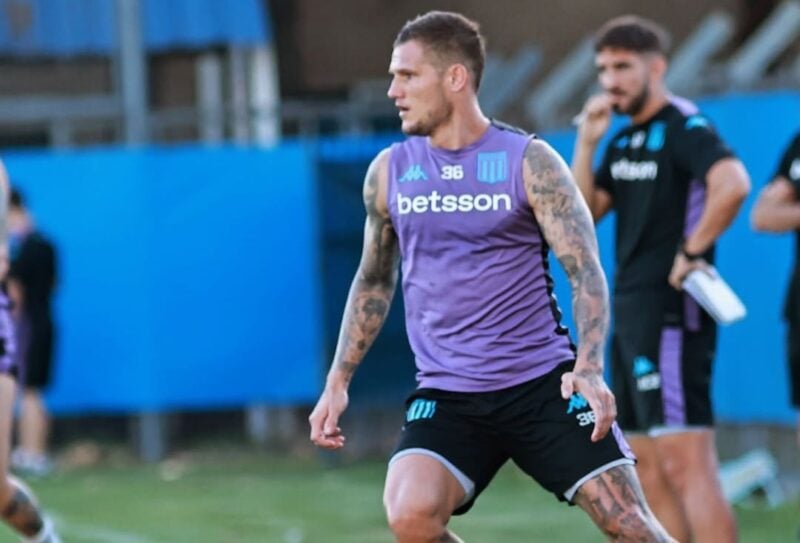 formación de Racing con Boca