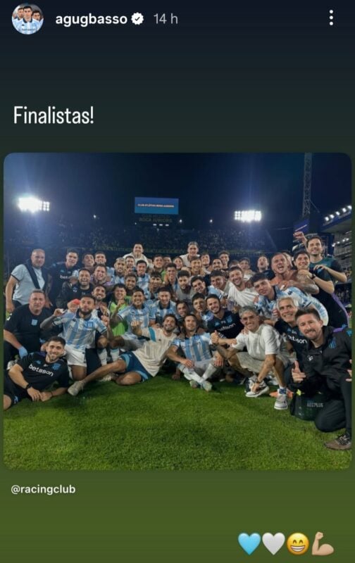Racing con Boca García Basso