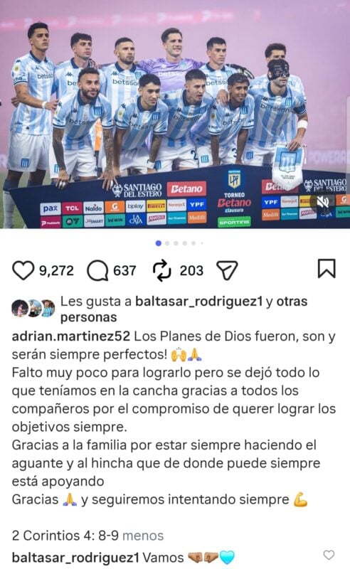 Racing Maravilla Martínez