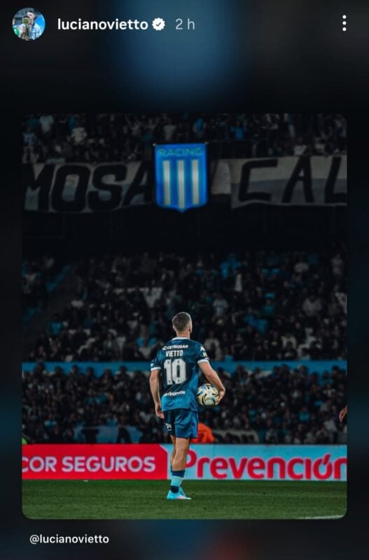 Vietto despedida Racing 