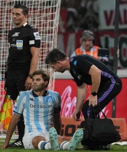 Santiago Sosa en Racing lesión