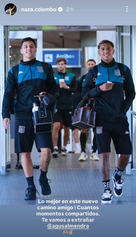 Almendra despedida Racing