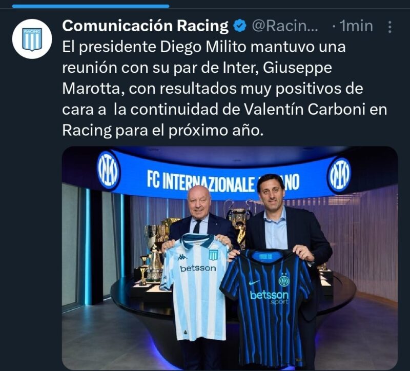 Milito Racing Carboni Inter 