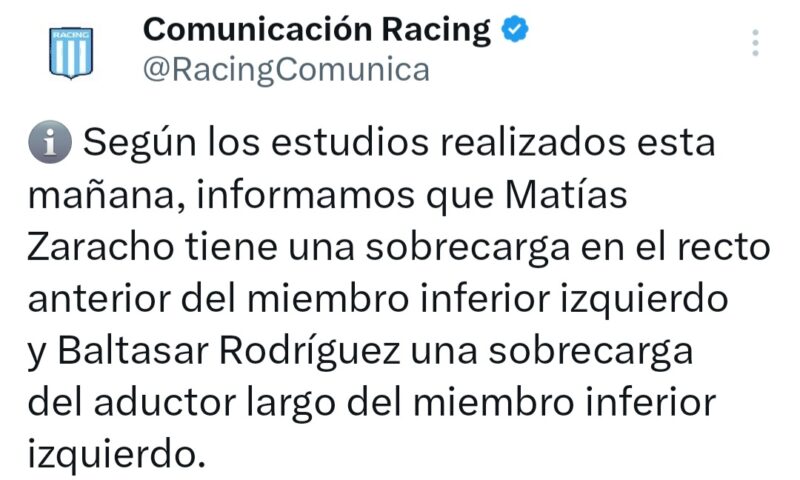 Zaracho Baltasar Rodríguez Racing
