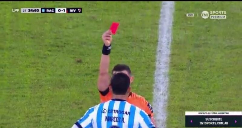 Marcos Rojo Racing expulsión