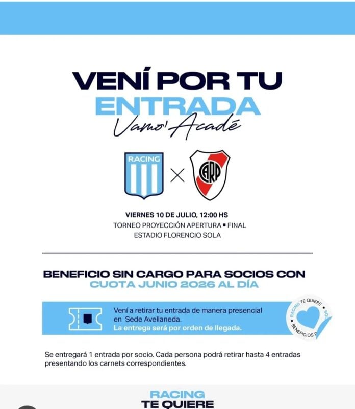 La Reserva de Racing River final